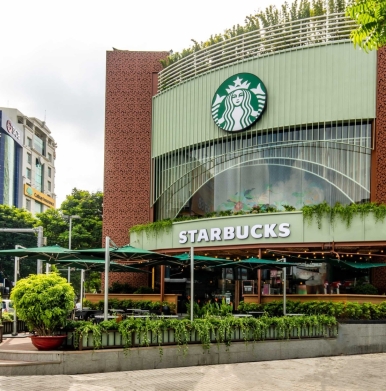Starbucks New World - Thiết Kế Thi Công Nội Thất Cùng Khánh Nguyên